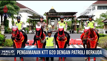 Pengamanan KTT G-20 di Nusa Dua Bali, Polri Terjunkan Patroli Berkuda