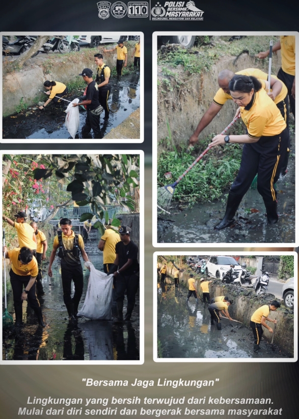 Polres Jembrana Gelar Olahraga Bersama & Aksi Green Policing di Lapangan Dauhwaru